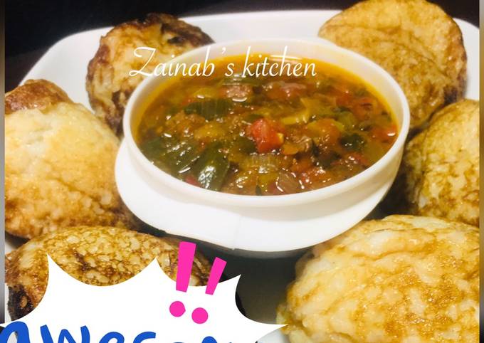 Recipe of Favorite Masa with spring onion soup🍽