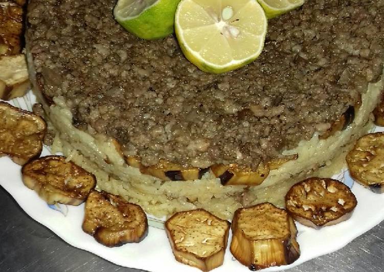 المقلوبة على الطريقة السورية باللحمة الناعمة