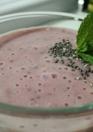 Foto principal de Batido de fresa con leche vegetal