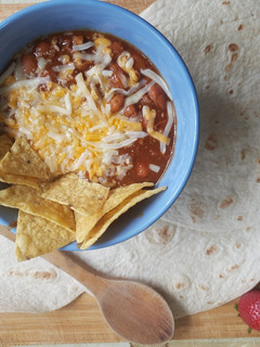 Una foto de Chile con Carne reposado
