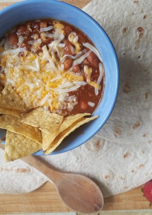 Una foto de Chile con Carne reposado