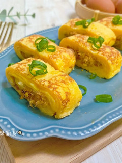 肉鬆起司玉子燒 的食譜成品照片