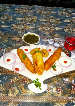 A picture of Afghani chaap Roll.