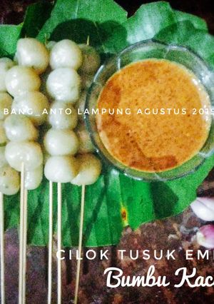 Foto resep Cilok Tusuk Empuk Bumbu Kacang