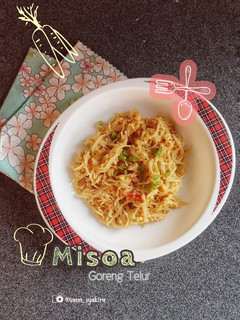 Foto resep Misoa Goreng Telur (Mpasi 10+)
