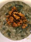 Cháo rau ngót thịt bằm
