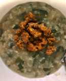 Cháo rau ngót thịt bằm