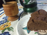 Bizcochuelo integral de banana y cacao