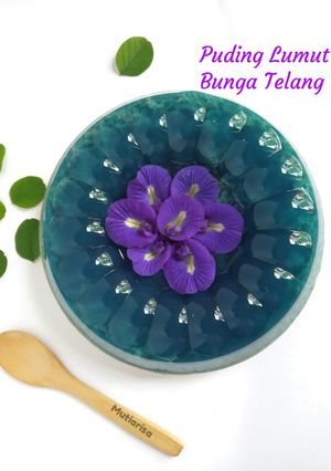 Foto resep Puding Lumut Bunga Telang