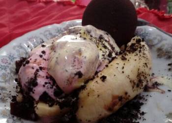 Popular Cuisine Banana Split Delicious Nutritious Popular Cuisine Banana Split Delicious Nutritious