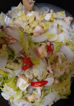 Foto resep Tumis sawi putih dan tahu sederhana