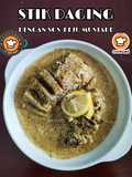 Stik Daging Dengan Sos Keju Mustard
