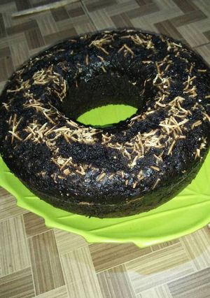 Foto resep Banana cake simple versi cokelat