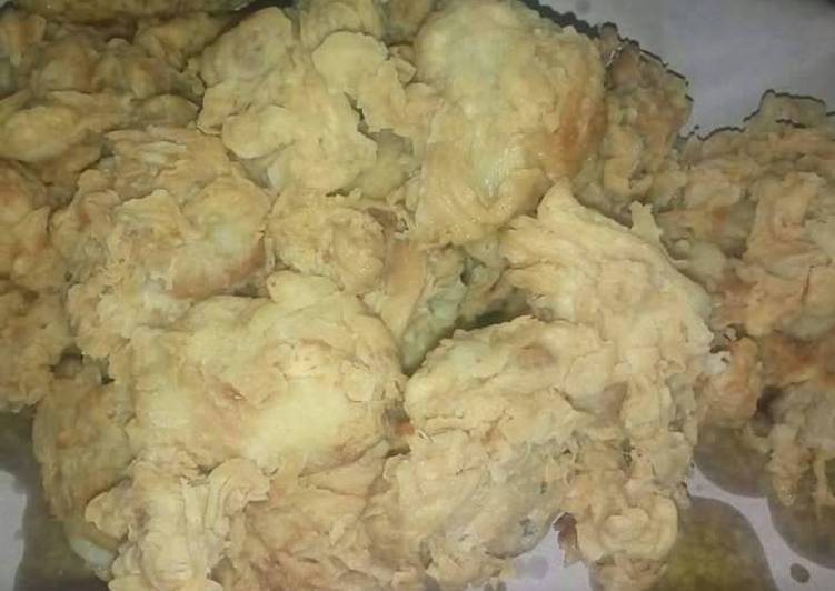 Resep Ayam goreng tepung praktis tiga bahan, Bikin Ngiler