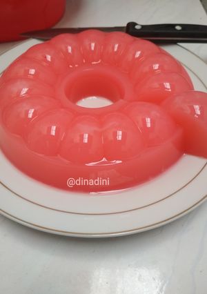 Foto resep Puding Susu Strawberry