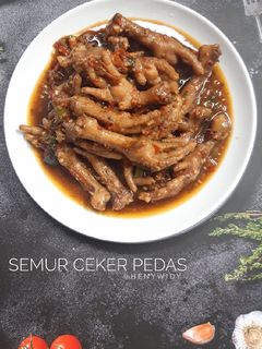 Foto resep Semur ceker pedas