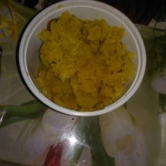 Rajasthani moong dal halwa A picture of Rajasthani moong dal halwa.