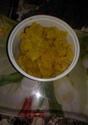 A picture of Rajasthani moong dal halwa.