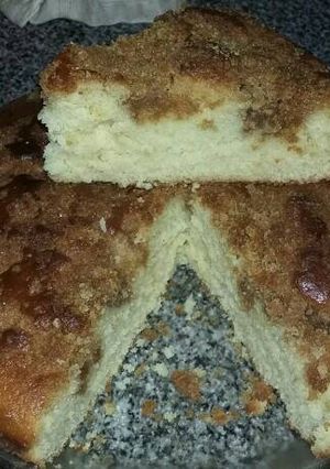 Una foto de Torta fácil con cobertura crocante