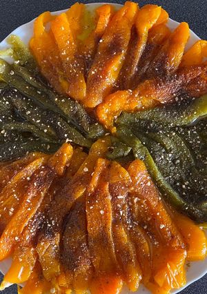 Une photo de ❤️ Poivrons 🫑 au cumin en salade 🥗
