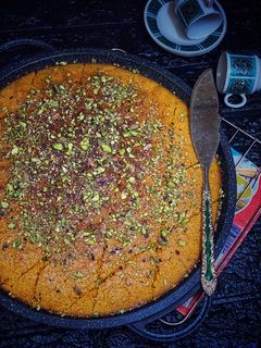 صورة لوصفة بسبوسة السميد الشهية