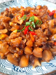 Foto resep Oseng kikil super pedas