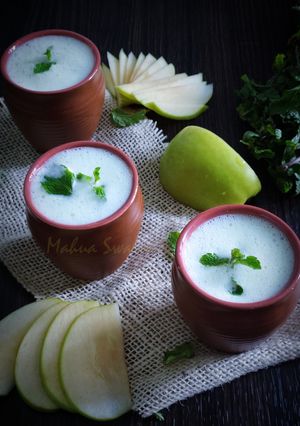 গ্ৰীন আপেল লস্যি (green apple Lassi recipe in Bengali) রেসিপির প্রধান ছবি