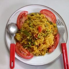 A picture of Mix Veg Kadai Pulav.