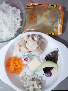 Foto resep MPASI 6 mo "Day-1" Bubur dada ayam wortel tahu