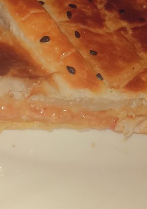 صورة لوصفة كوكا بعجينة مورقة