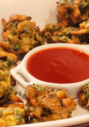 A picture of Spring Onion Pakora.