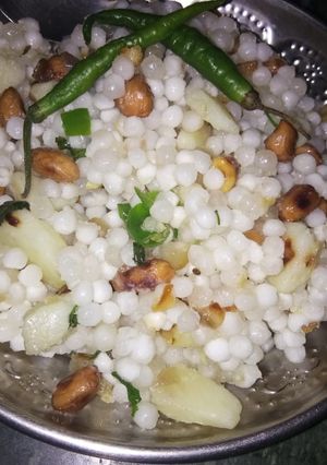 A picture of Falhari sabudana khichdi.