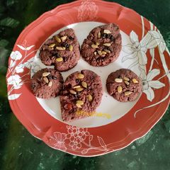 Oats Beetroot Cookies A picture of Oats Beetroot Cookies.