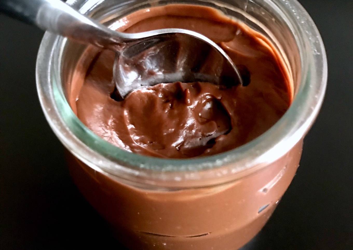 Pudín de chocolate en microondas