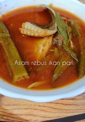 Gambar 🐟Asam Rebus Ikan Pari🐟