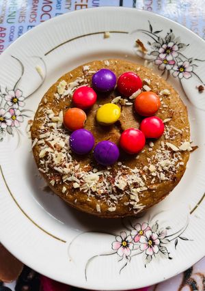 A picture of Eggless Coffee Cake (in pressure cooker).