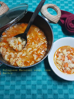 Foto resep Bolognese Macaroni soup