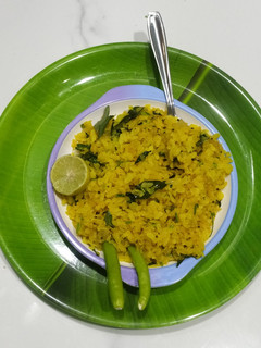 A picture of 5 minutes kanda poha.
