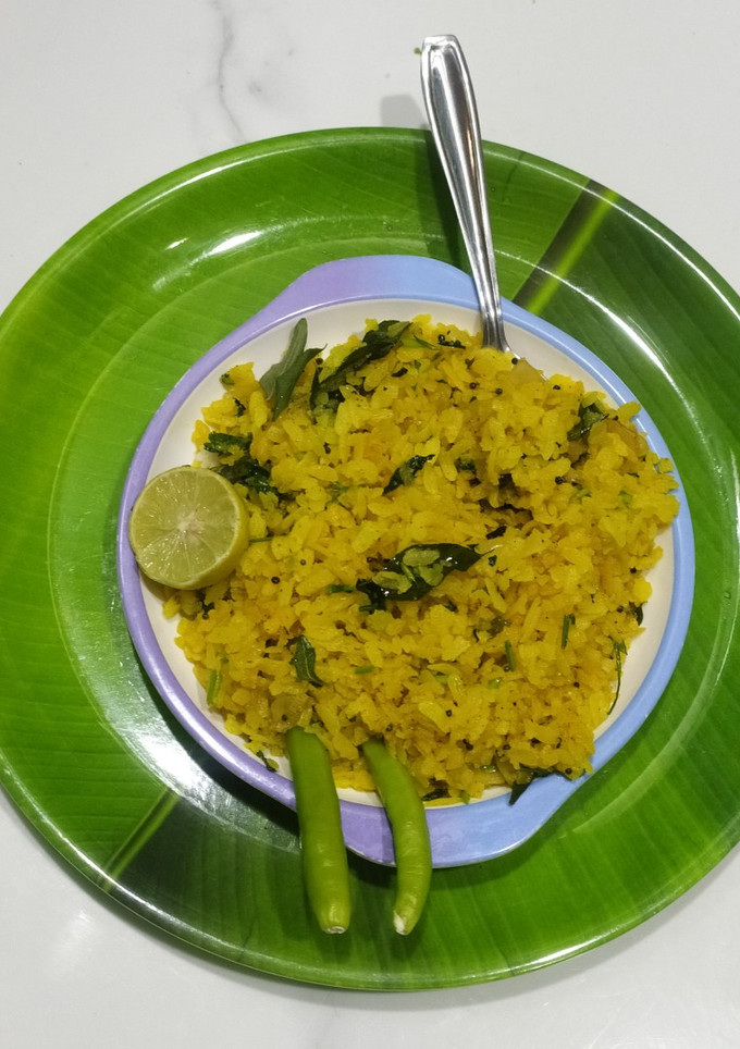 A picture of 5 minutes kanda poha.