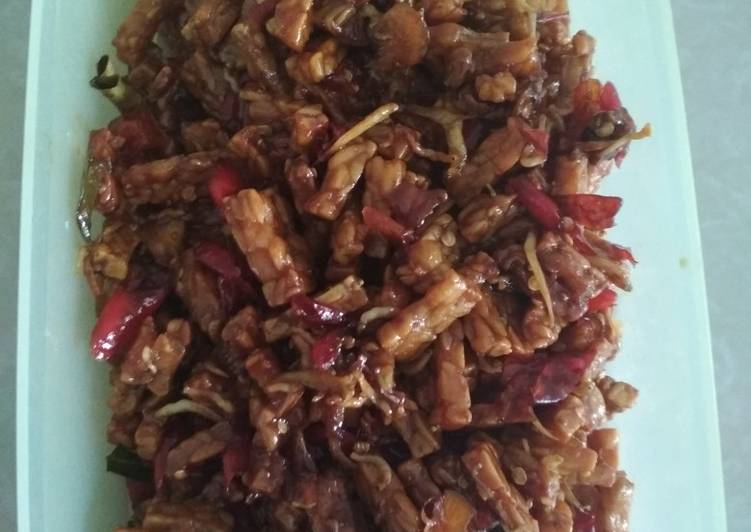 Resep Kering Tempe Pedas Manis, Bikin Ngiler