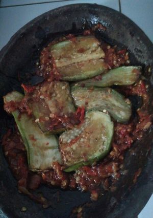 Foto resep Sambal geprek terong #bikinramadhanberkesan