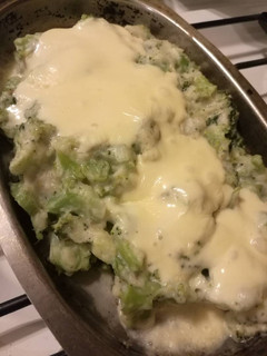 Una foto de Gratén de Brócoli con salsa blanca