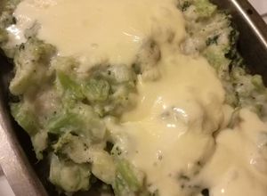 Una foto de Gratén de Brócoli con salsa blanca