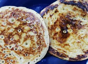 Una foto de Hot cake de plátano y avena