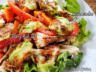 Salad Ayam dengan Honey Paprika Dressing