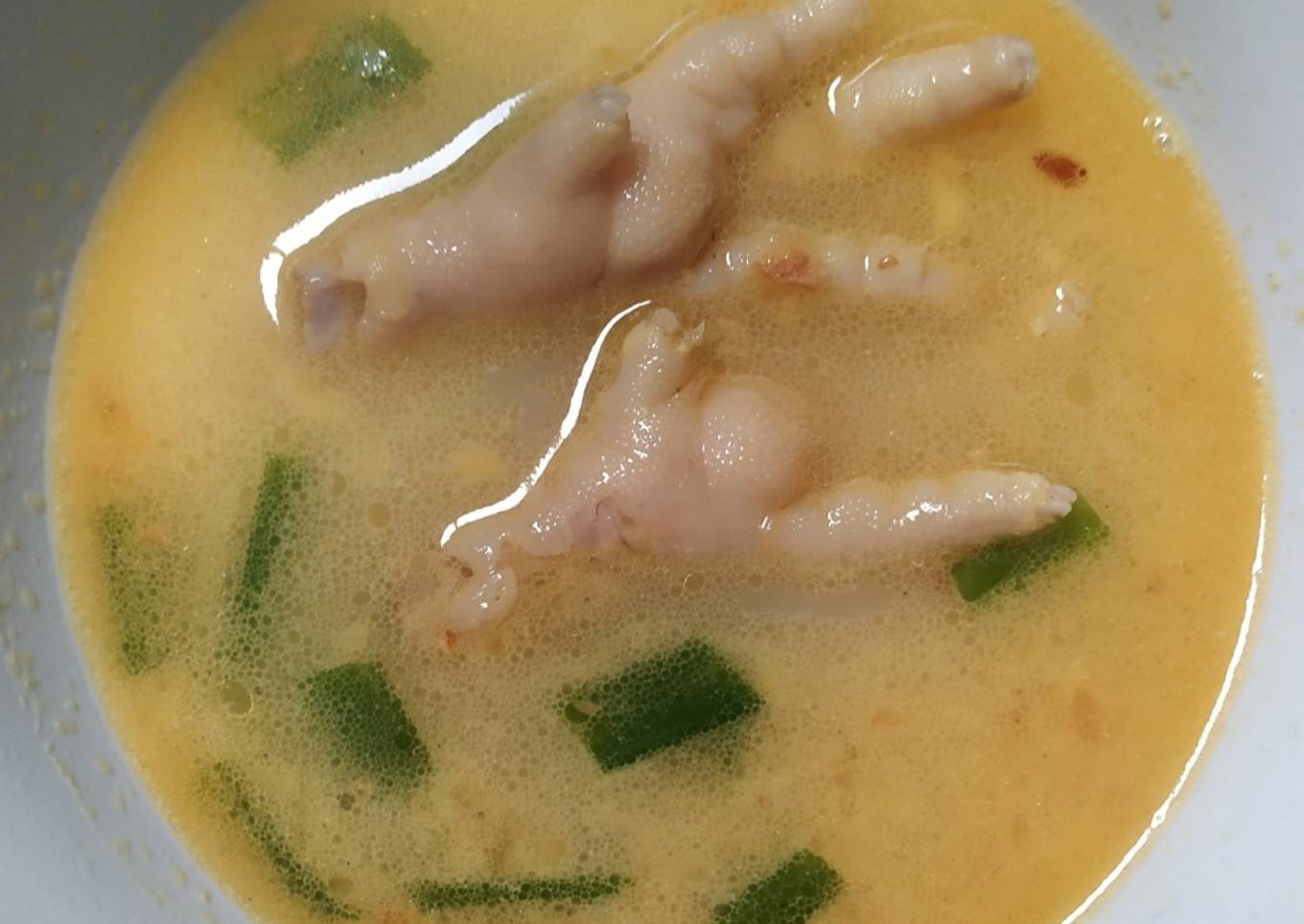 Kuah soto ceker santan