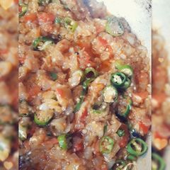 A picture of Baingan ka bharta.