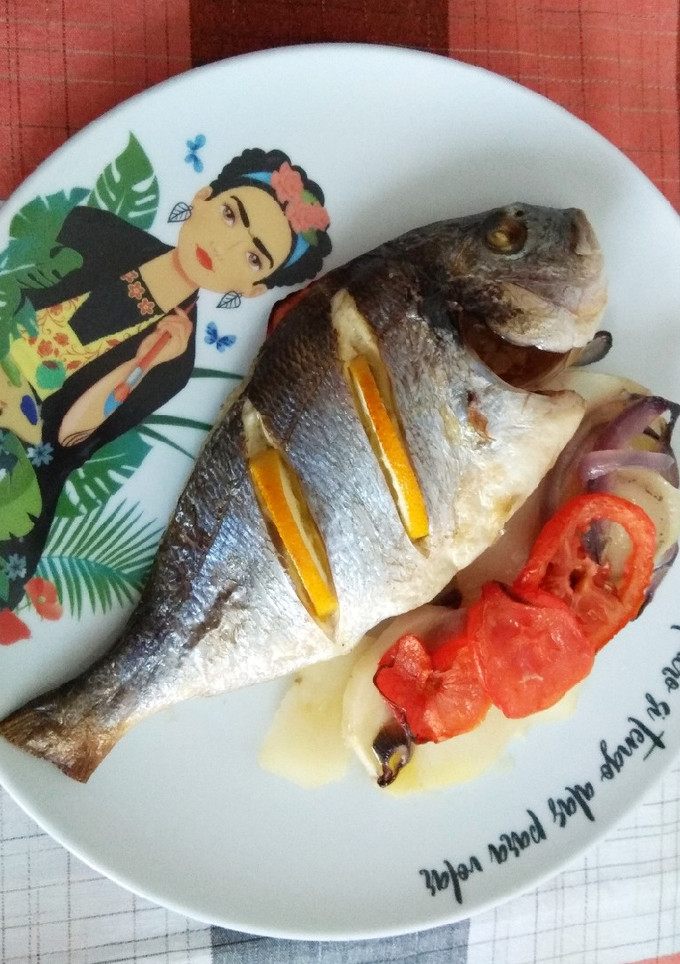 Una foto de Dorada al horno