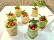 A picture of mint leaves cherry