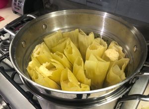 Una foto de Tamales de elote Salados Sonorenses